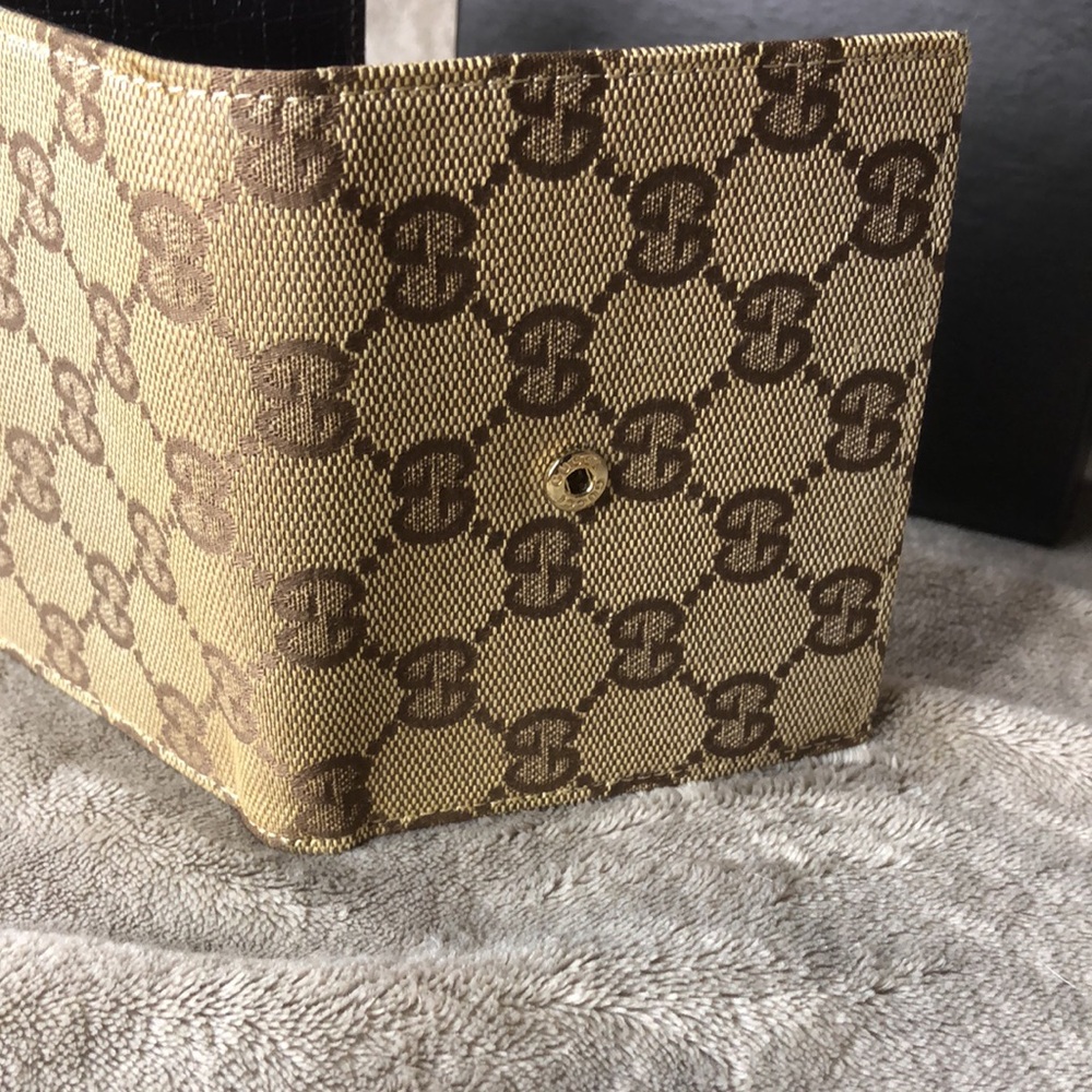 GUCCI GG Sherry Line Horsebit Trifold Wallet COMES WITH GUCCI BOX - Picture 11 of 17